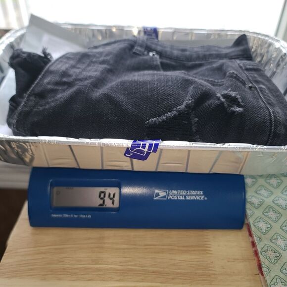 Aeropostale Black Cheeky Denim Shorts Size 8 - Picture 8 of 8